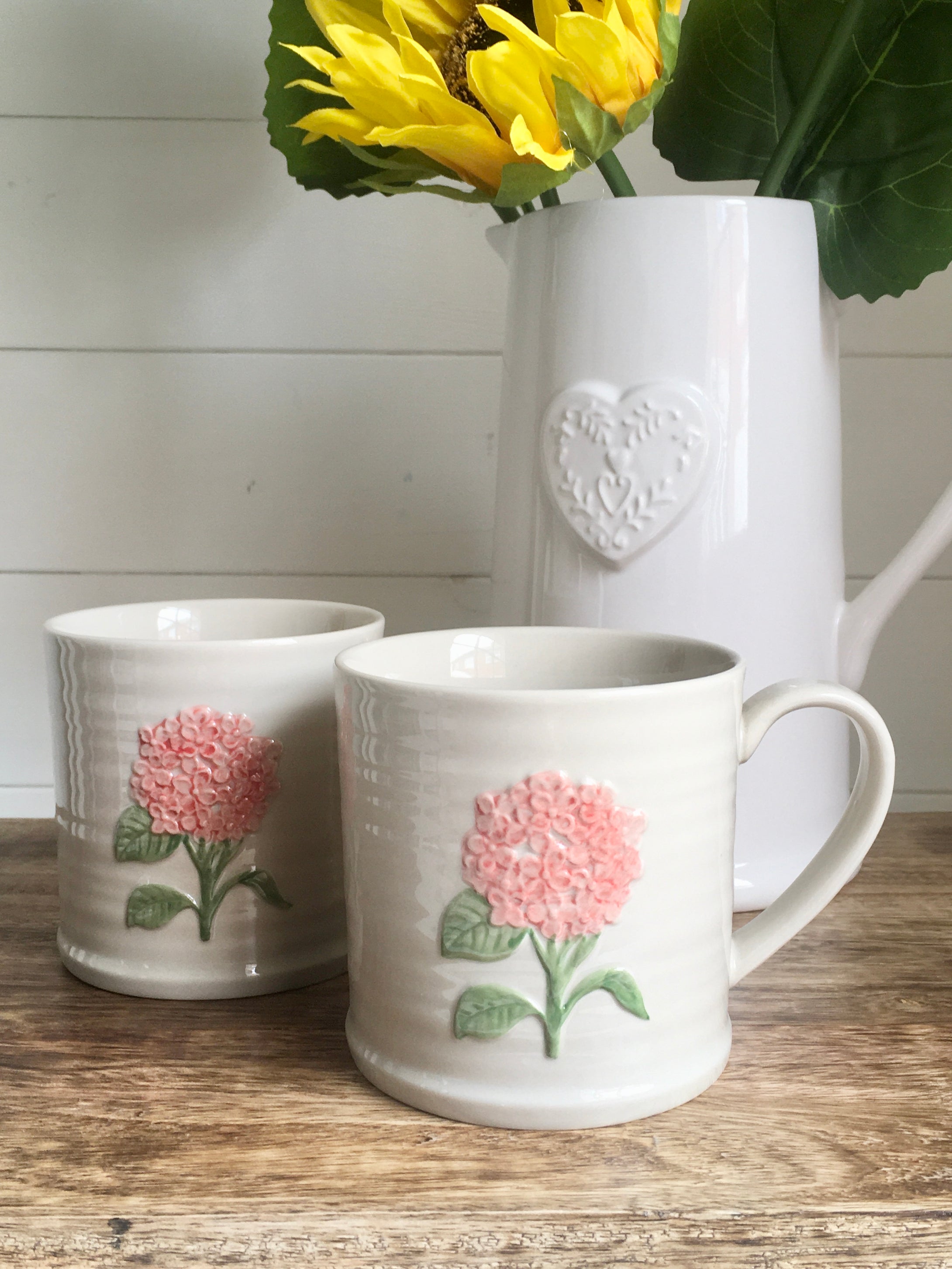 Pink Hydrangea Mug