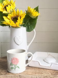 Pink Hydrangea Mug